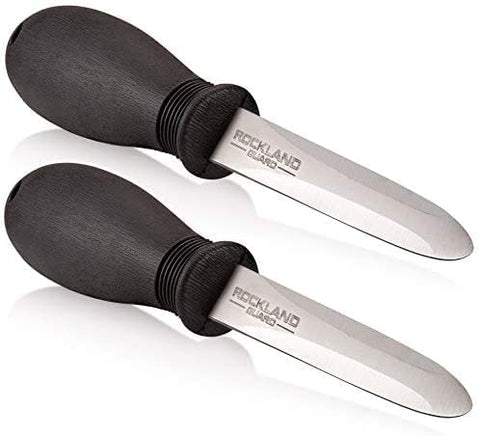 Rockland Guard cuchillo ostras con mango ergonómico para agarre seguro.
