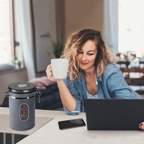 Rocky&Chao capacidad 1800ml: almacenamiento versátil para café y otros.