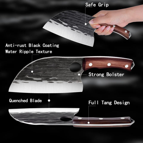 Cuchillo ROCOCO deshuesar, hoja gruesa para despiece y boning seguro.