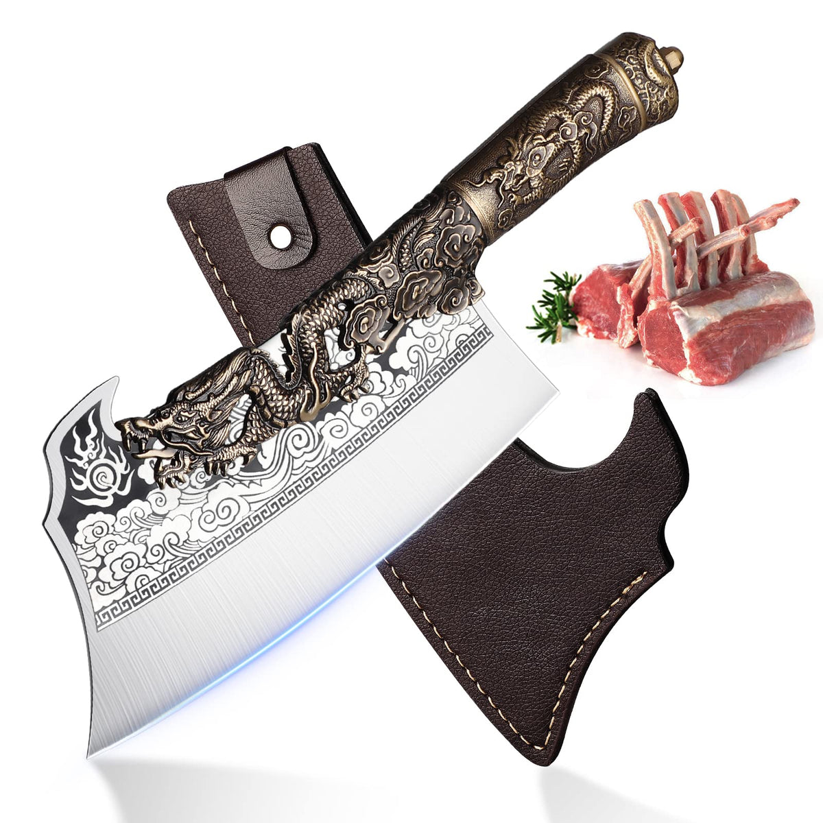 ROCOCO cuchillo carnicero desosar 2 libras: potencia para deshuesar piezas grandes.