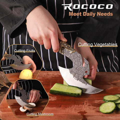 ROCOCO cuchillo vikingo acero al carbono para filo duradero
