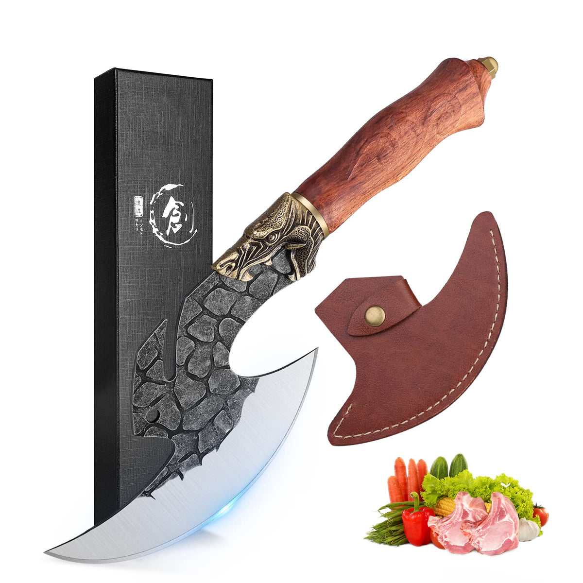 ROCOCO cuchillo vikingo para cortar carnes con precisión