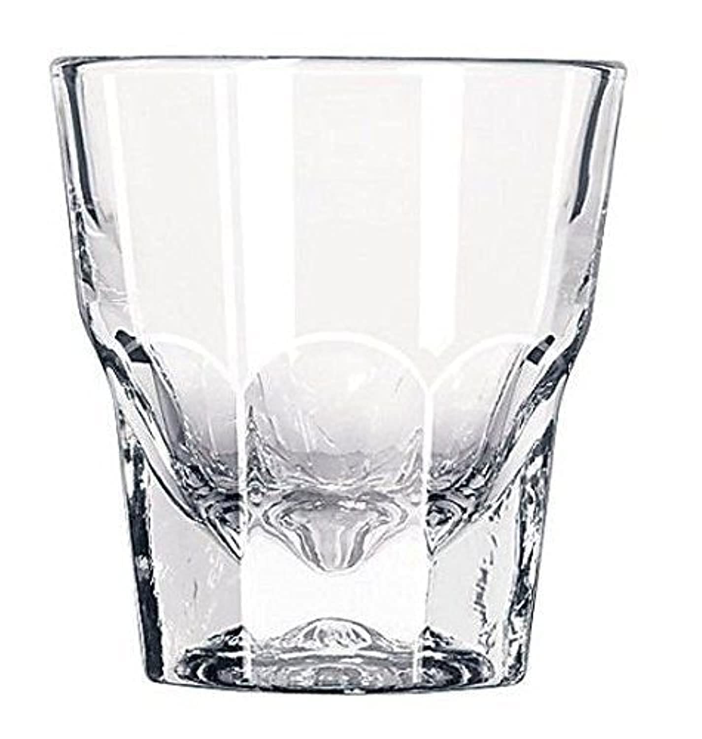 Vaso Rococo Libbey Duratuff Cortado de 4.5 oz con borde reforzado para durabilidad.