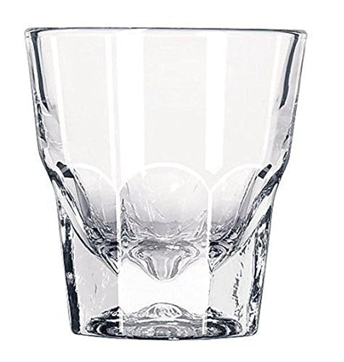 Vaso Rococo Libbey Duratuff Cortado de 4.5 oz con borde reforzado para durabilidad.