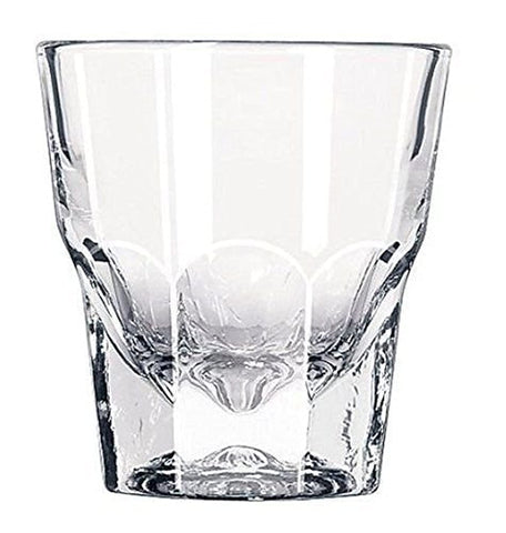 Vaso Rococo Libbey Duratuff Cortado de 4.5 oz con borde reforzado para durabilidad.