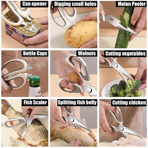 Apertura de botellas integrada para tareas rápidas en la cocina.