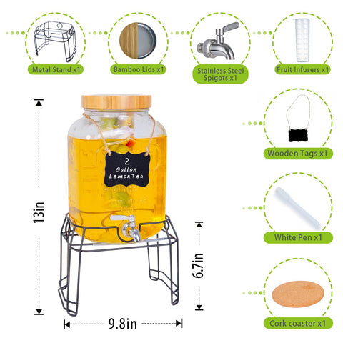 Roemey grifo de acero inoxidable evita goteos al servir bebidas