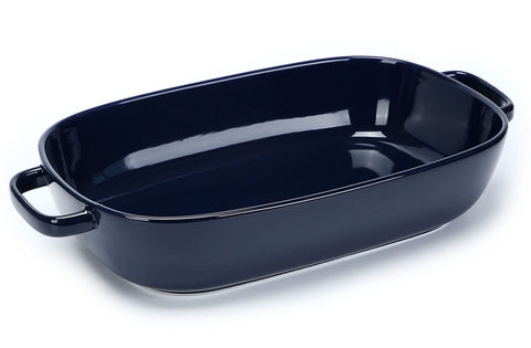Roeveca, bandeja rectangular-6qt-azul, ideal para hornear porciones familiares.