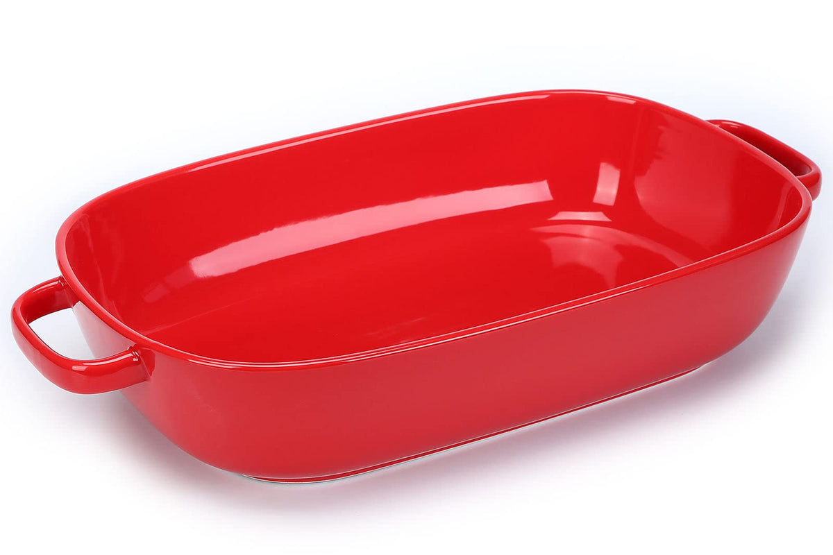 Plato rectangular grande Roeveca para hornear y servir, apto para lavavajillas.