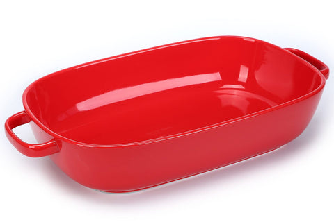 Plato rectangular grande Roeveca para hornear y servir, apto para lavavajillas.