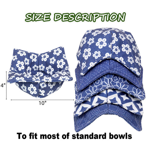 ROGITU funda caliente para tazón azul, ideal para sacar el plato sin quemaduras