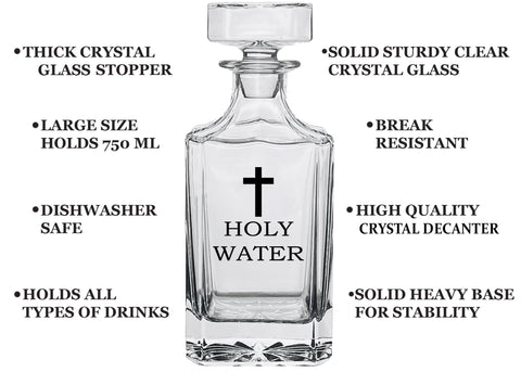 Detalle del tapón de vidrio del decantador Rogue River Tactical mantiene la bebida fresca.