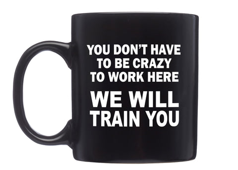 Rogue River Tactical taza negra frontal: empieza el día con humor sarcástico