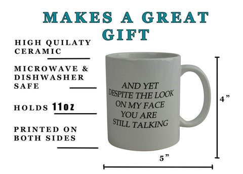 Rogue River Tactical Detalle de frase destaca en la taza, excelente para reuniones.