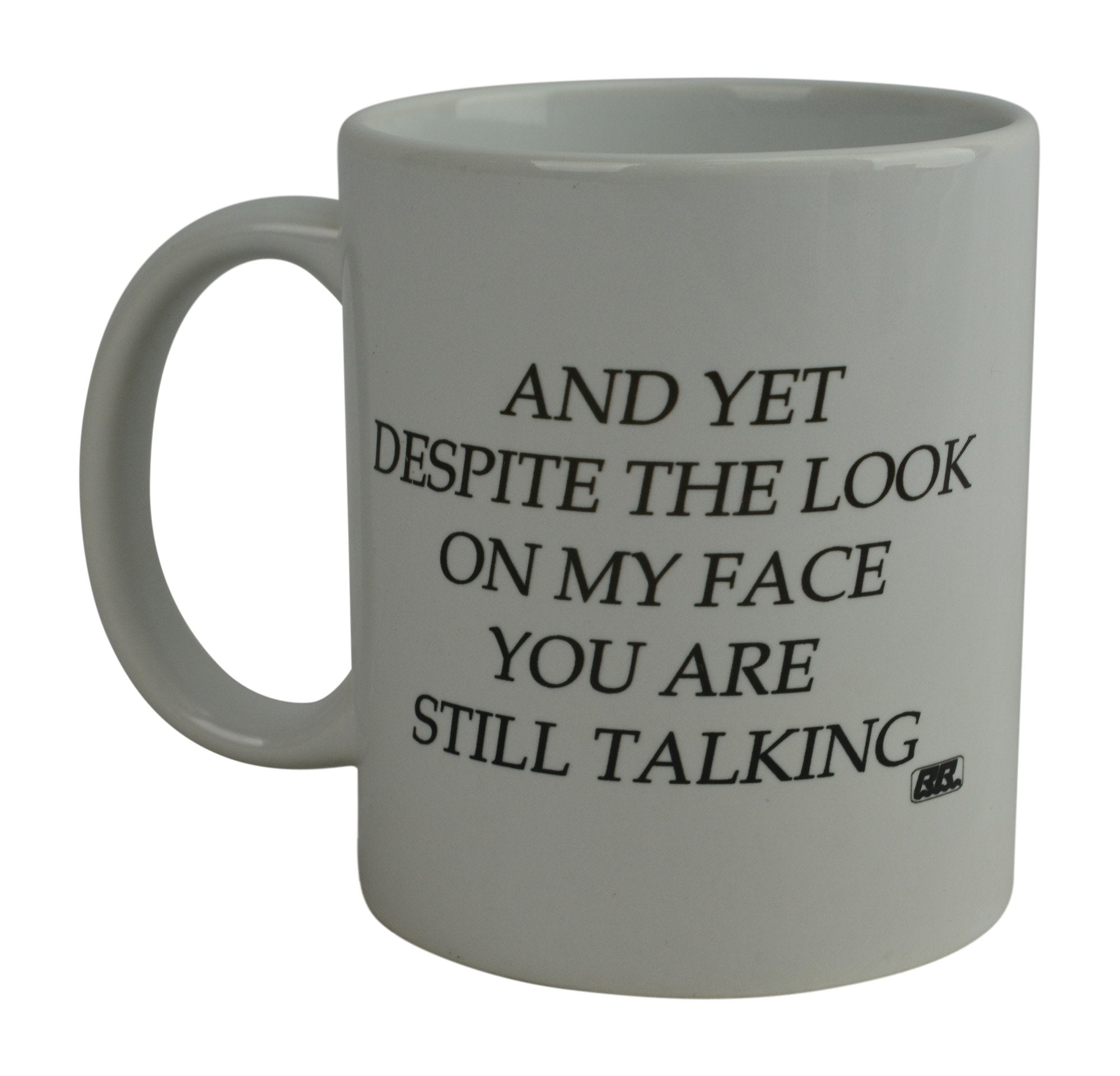 Rogue River Tactical Taza divertida con frase sarcástica, ideal para empezar la jornada en la oficina.