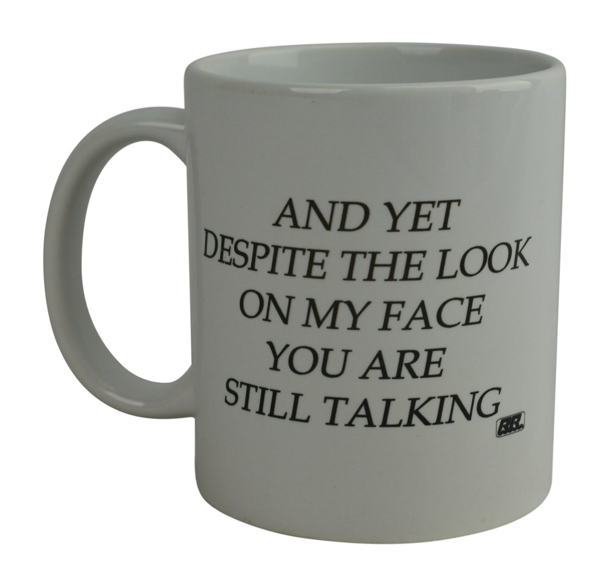 Rogue River Tactical Taza divertida con frase sarcástica, ideal para empezar la jornada en la oficina.
