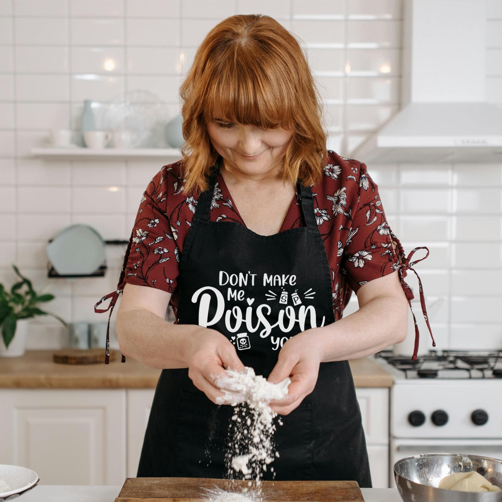 Delantal Rokasreke de cocina resistente al agua, perfecto para manchas y salpicaduras.