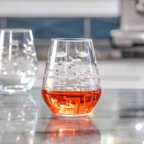Rolf Glass diseño moderno en un vaso sin tallo para cualquier ocasión.