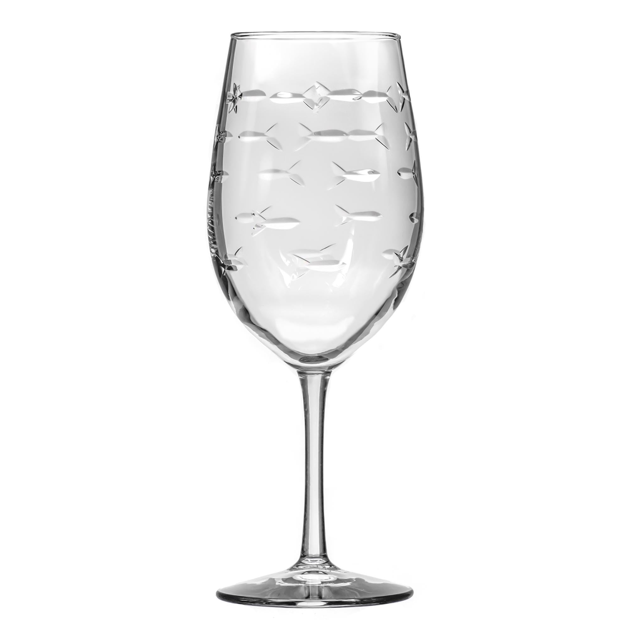 Rolf Glass Escuela de Peces, vaso 18 oz, detalle en tallo que eleva la experiencia.