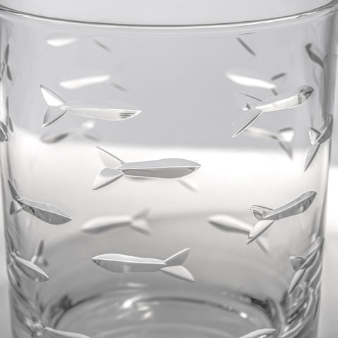 Vaso Rolf Glass Escuela de Peces base gruesa para mayor estabilidad