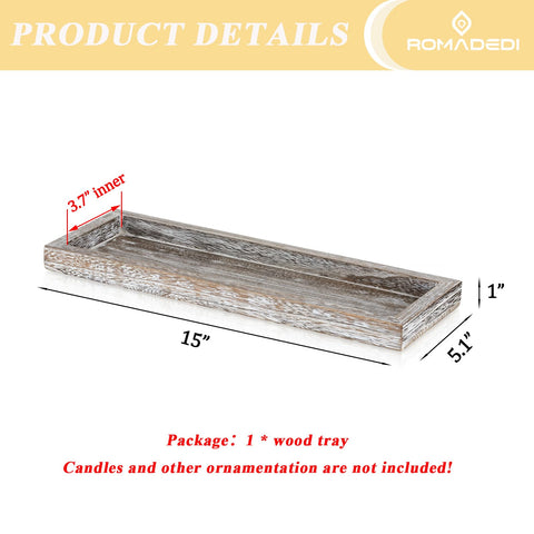 Romadedi bandeja para mesa de comedor rectangular y versátil