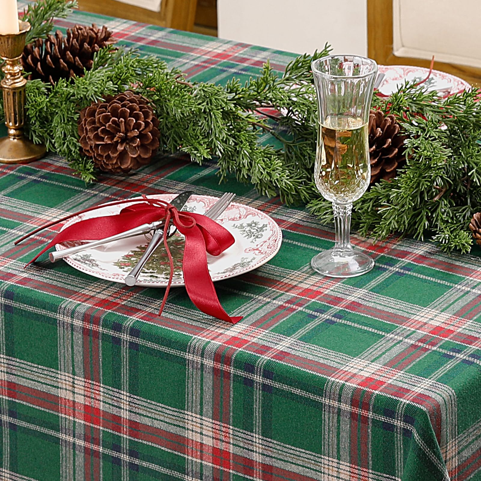 Romanstile mantel caída elegante para mesas largas y reuniones