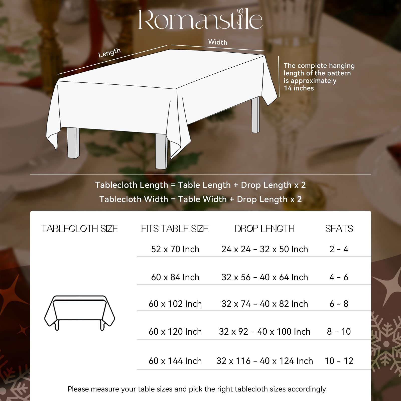 Perfecto para Nochebuena y Año Nuevo, decoraciones festivas sin esfuerzo.