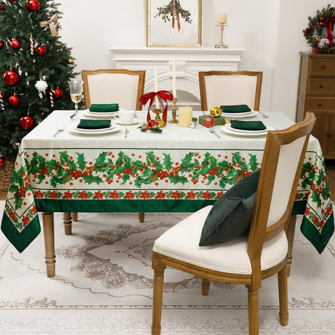 Romanstile mantel navideño textura durable y tacto suave para uso diario.