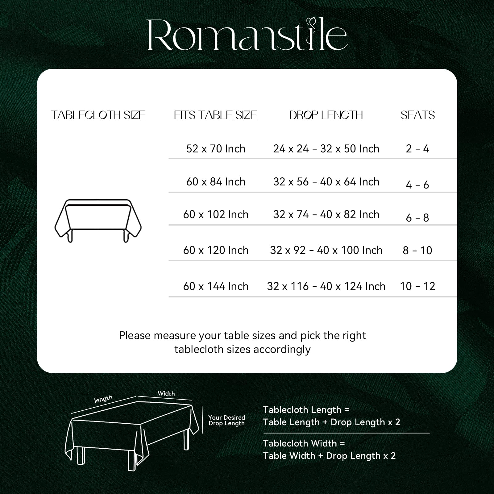 Mantel resistente a derrames, perfecto para cenas y fiestas
