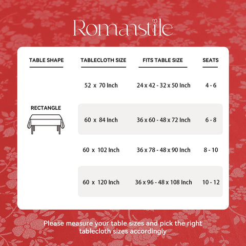 Uso interior y exterior con mantel vinilo Romanstile, fácil de limpiar