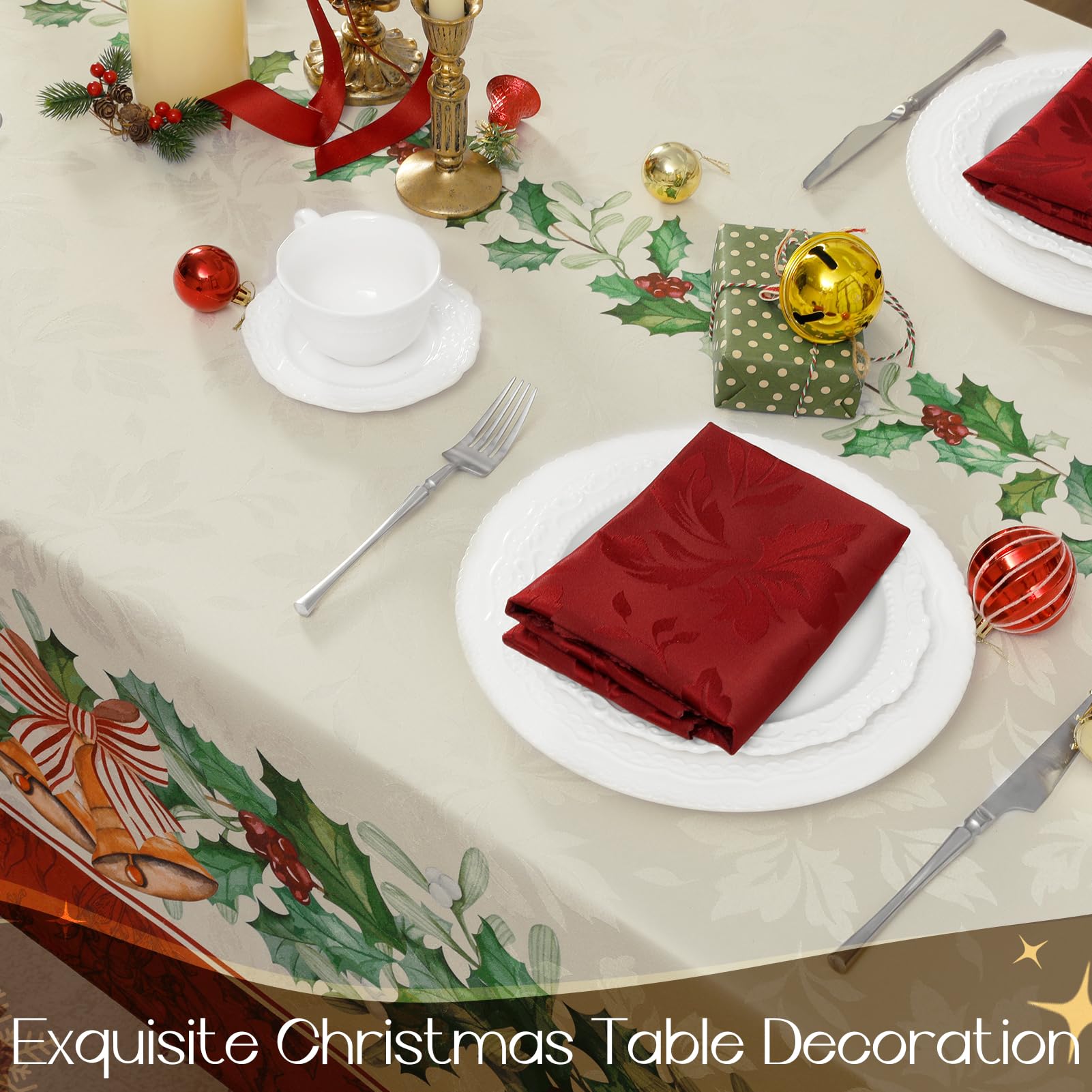 Romanstile tejido impermeable al 90%, protege la mesa de salpicaduras.
