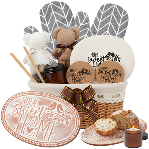 Romooa bandeja calentadora con piedra de terracota para pan, servicio elegante