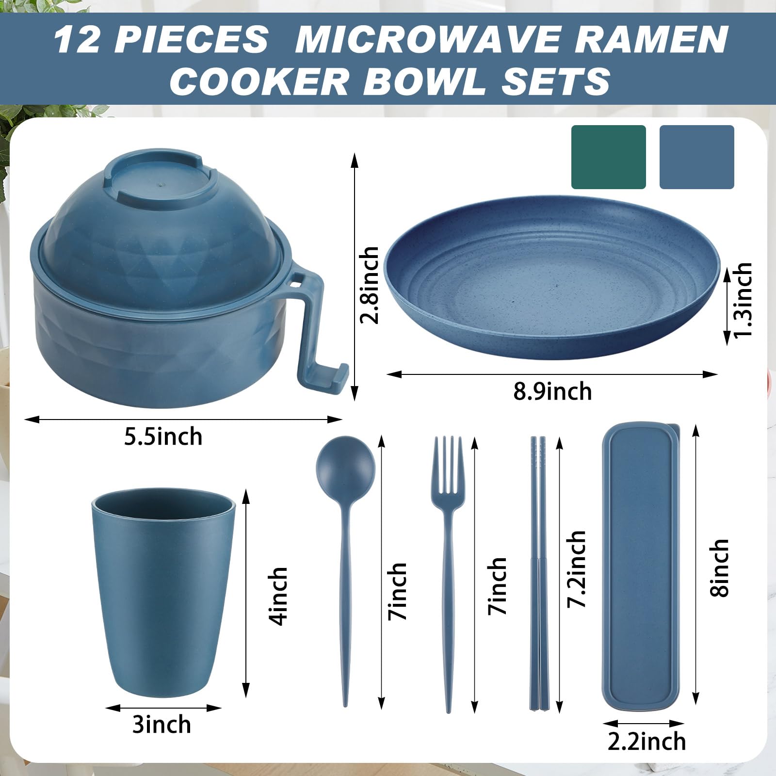 Romooa tazón ramen 40 oz con drenaje, perfecto para caldos abundantes.
