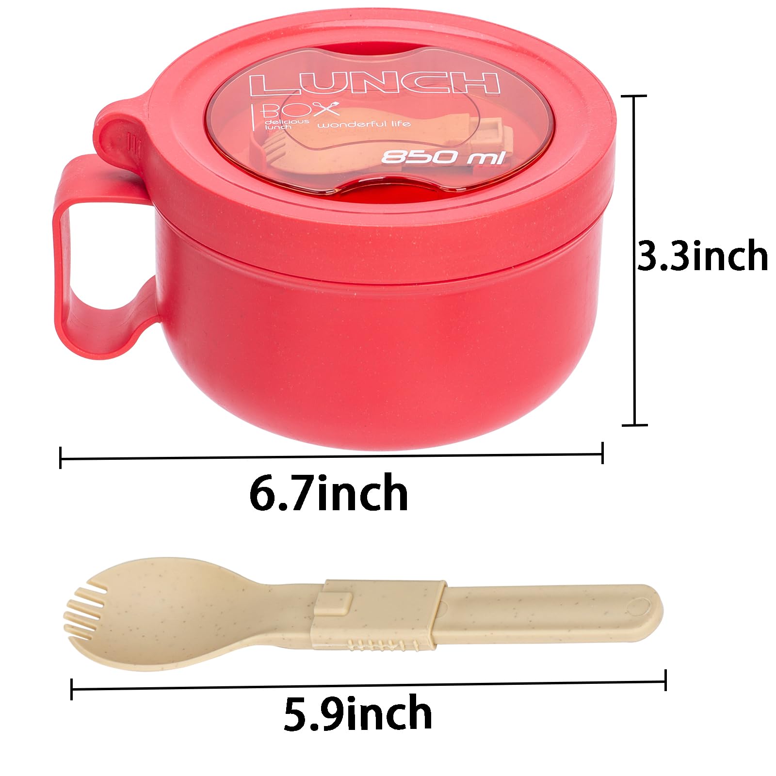 Ronanemon cuenco avena microondas, perfecto para desayunos rápidos y cálidos.
