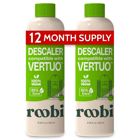 Roobi Desincrustante Vertuo: botella para desincrustar la máquina Vertuo