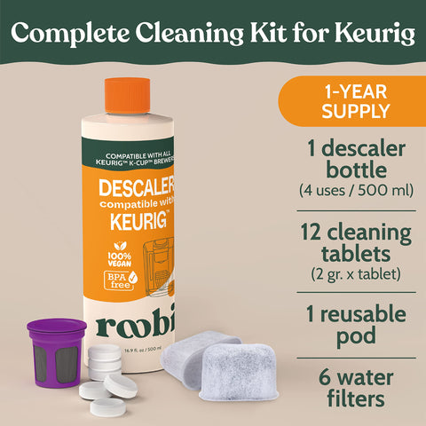 Pod reutilizable Roobi para Keurig para limpieza eficaz