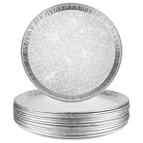 Bandeja de aluminio Roponan 16 pulgadas para servir aperitivos y postres.