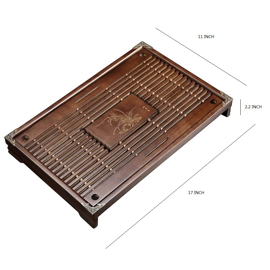 Acabado suave y resistente en bandeja RORA para una experiencia de té de calidad.
