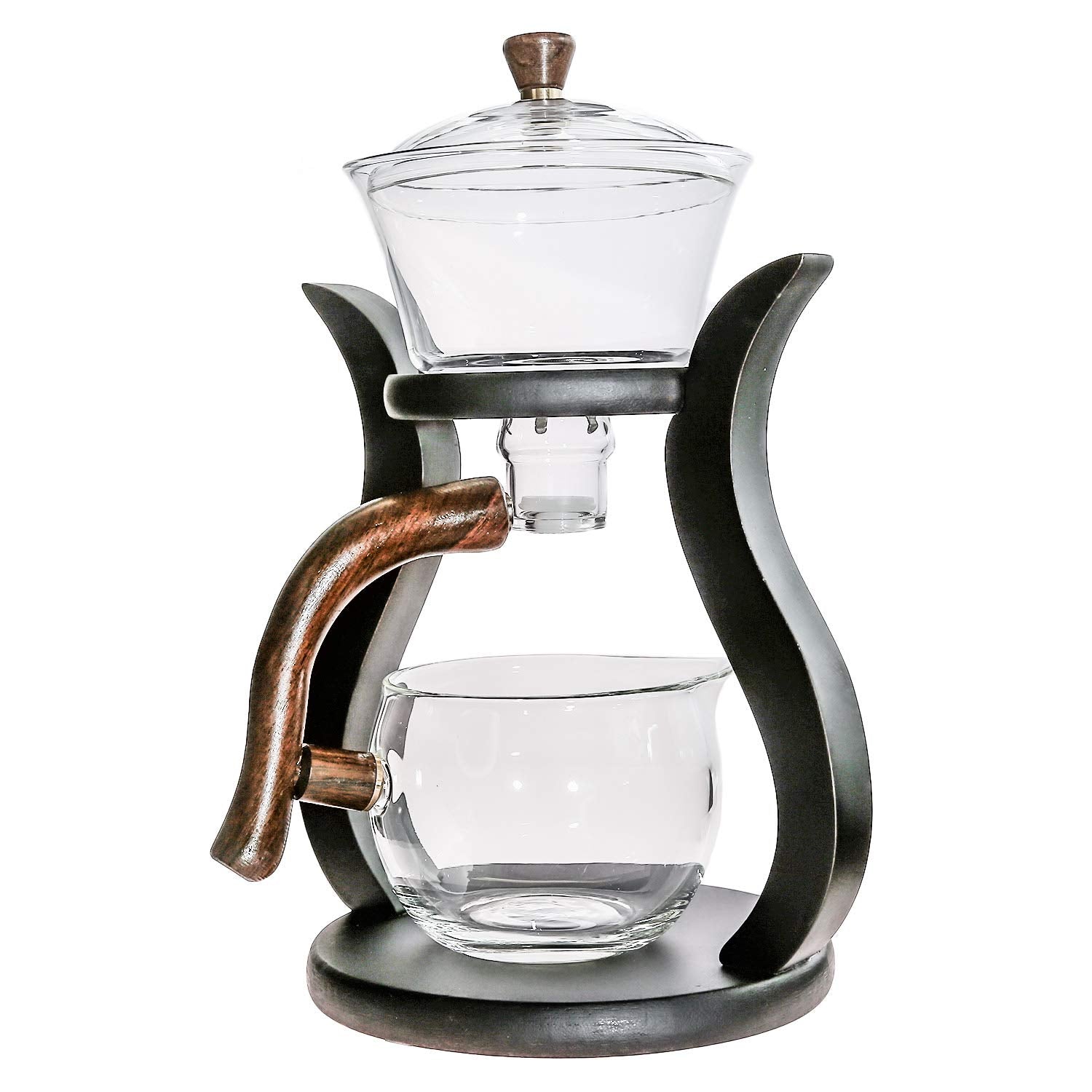 Tetera RORA de vidrio con infusor, ideal para té aromático de hojas sueltas.