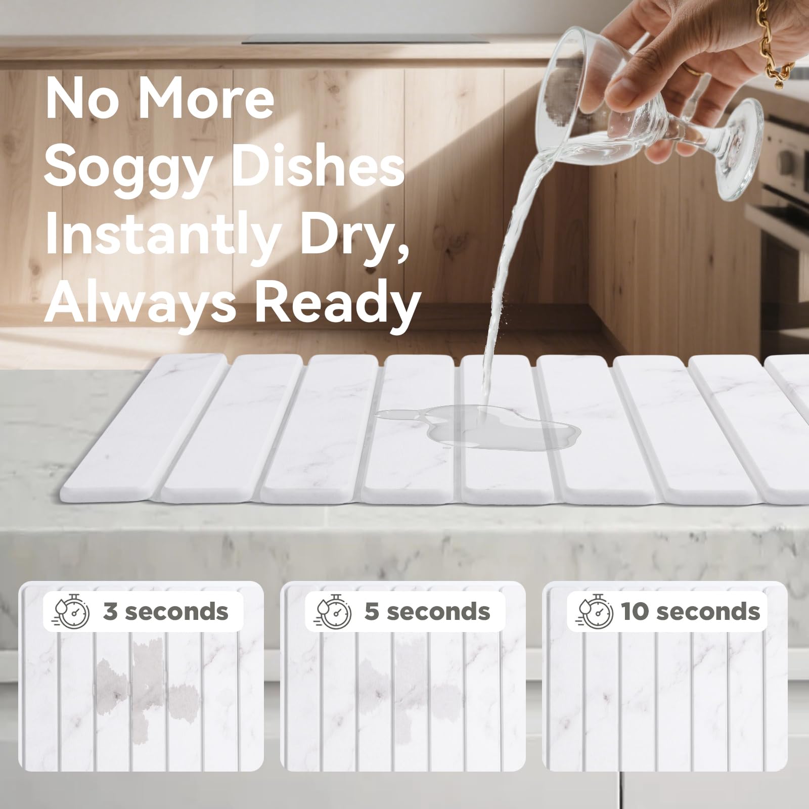 Roran diseño plegable para almacenamiento compacto en cocinas pequeñas.