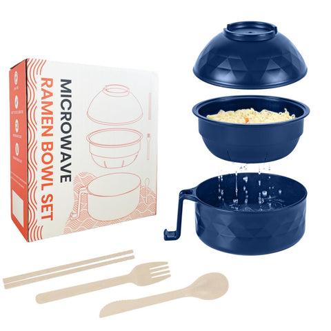 Cocedor de ramen RORBAM para microondas en acción, práctico y rápido.