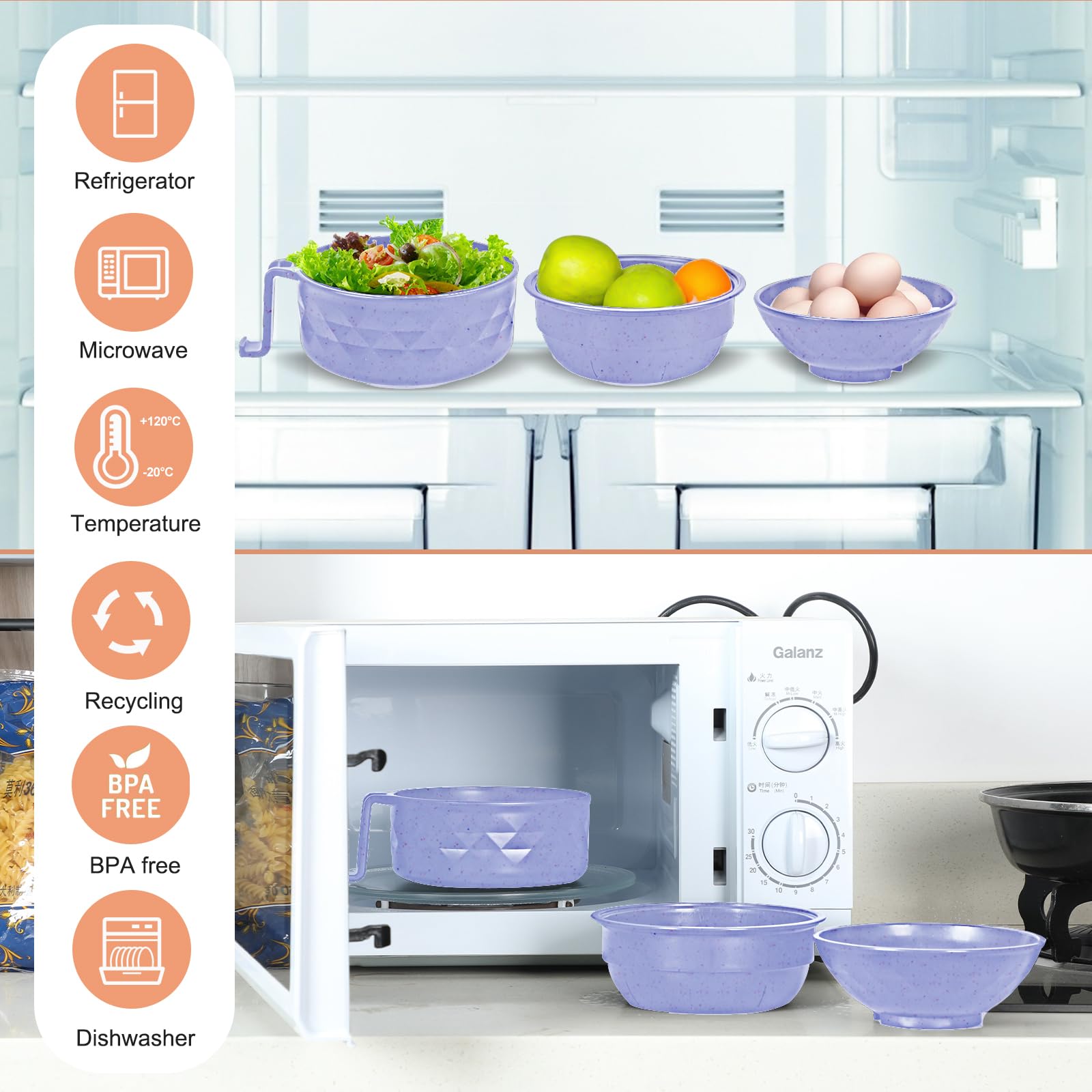 RORBAM diseño con soporte para teléfono para ver series durante la comida.