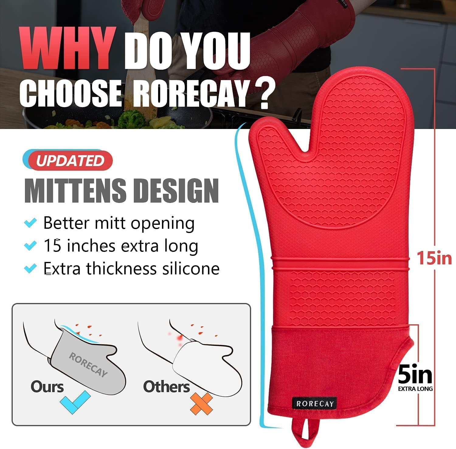 Apoyaplatos de silicona Rorecay 7x7 para proteger superficies al manipular calor.