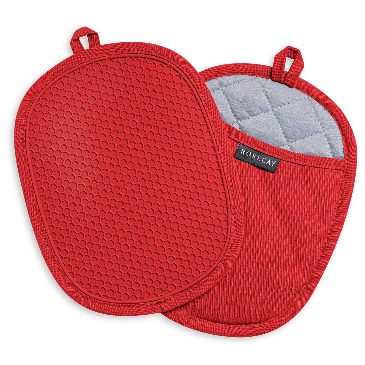 Manoplas rorecay de silicona para cocina, resistencia al calor 500°F.