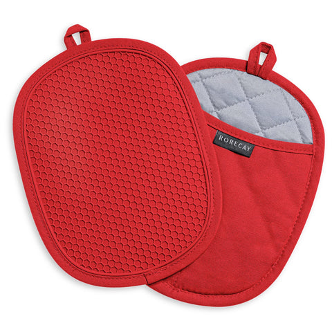 Manoplas rorecay de silicona para cocina, resistencia al calor 500°F.