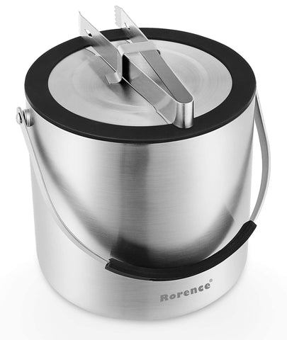 Rorence cubo de hielo 3l con tapa, mantiene bebidas frías durante fiestas.
