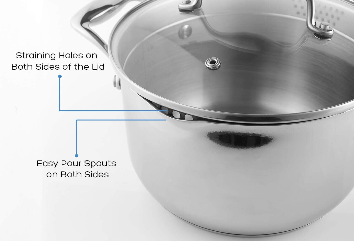 Gran capacidad para preparar pastas, guisos y sopas para toda la familia