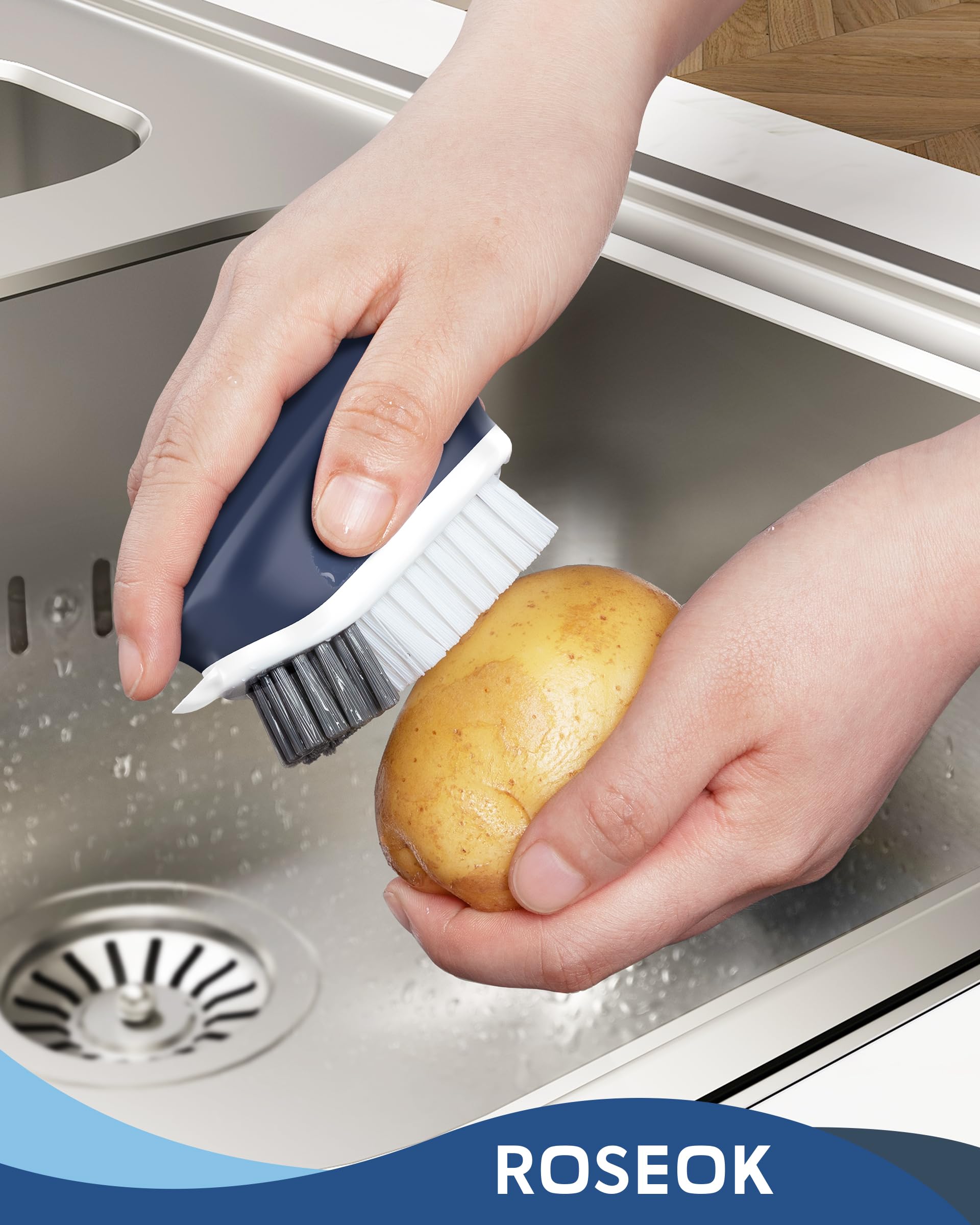 Agarre ergonómico antideslizante ROSEOK para mayor comodidad al fregar