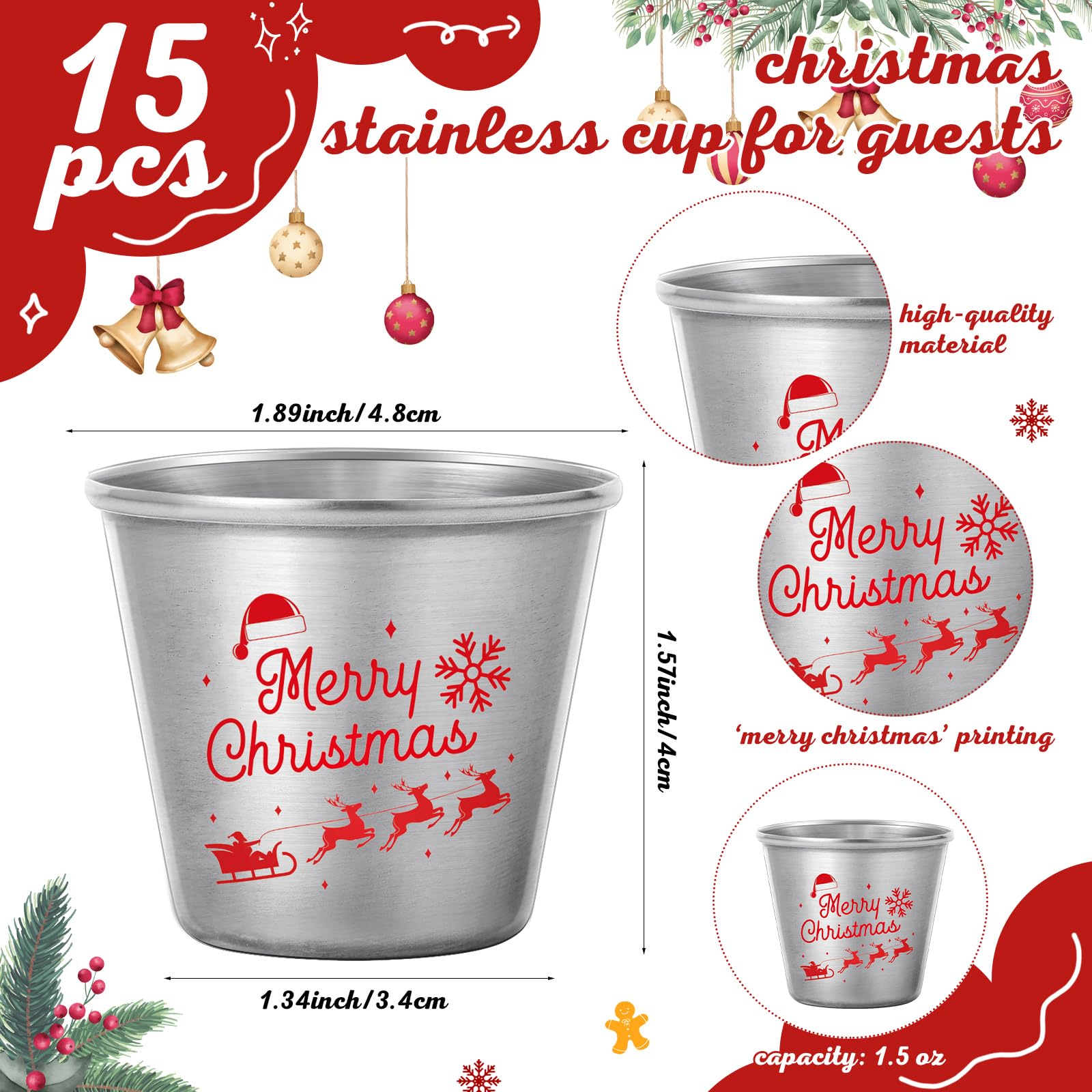 Abrebotellas Roshtia en colores navideños, ideales para brindis.