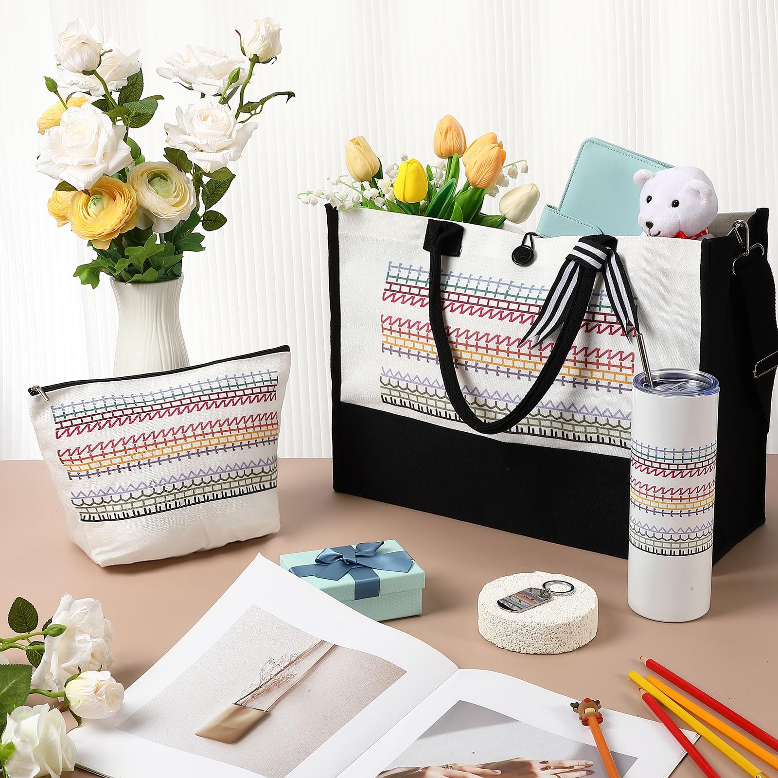 Roshtia bolsa tote sarcástica multicolor, práctica para compras y salidas